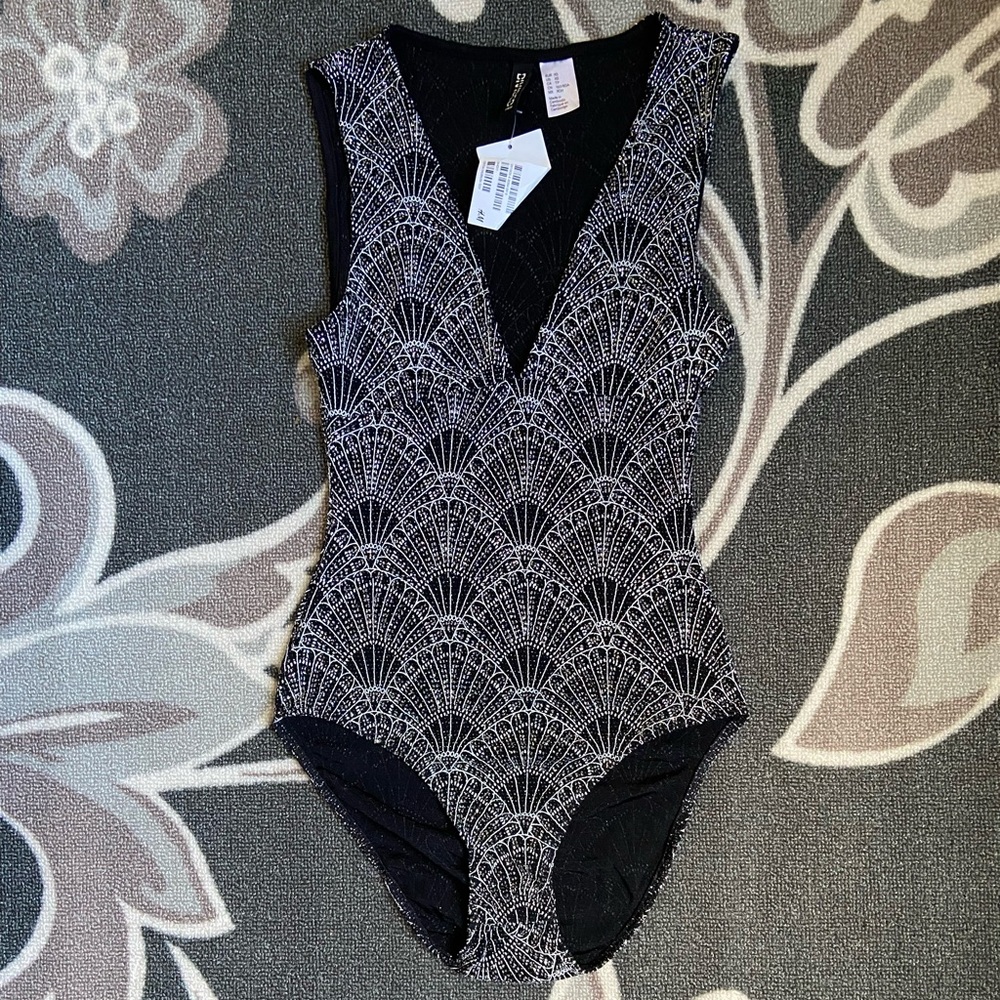H&M Glitter Body Suit. NWT.